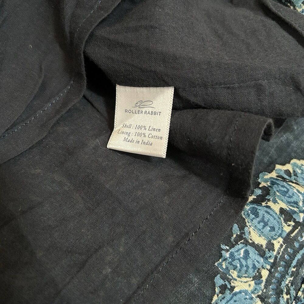 Roberta Roller Rabbit Ambrose Hinata Dress Indigo Blue Size XS (Retail $198) - Picture 9 of 9